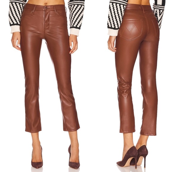 NWT - MOTHER - The Mid Rise Dazzler Ankle Pant - Friar Brown - Picture 2 of 14